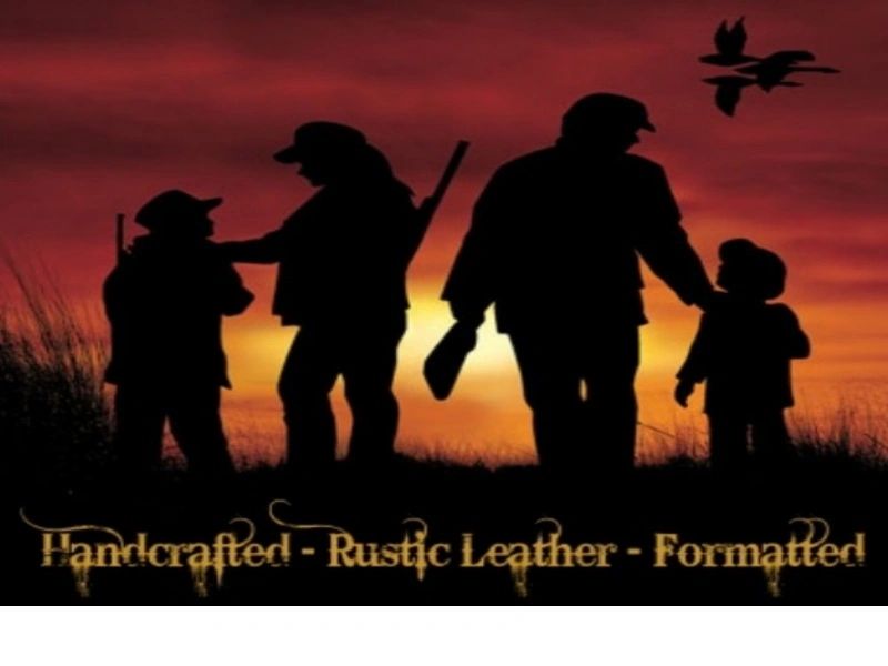 Hunting and Fishing Journals, Leather logbook, Rustic Handmade Journals,